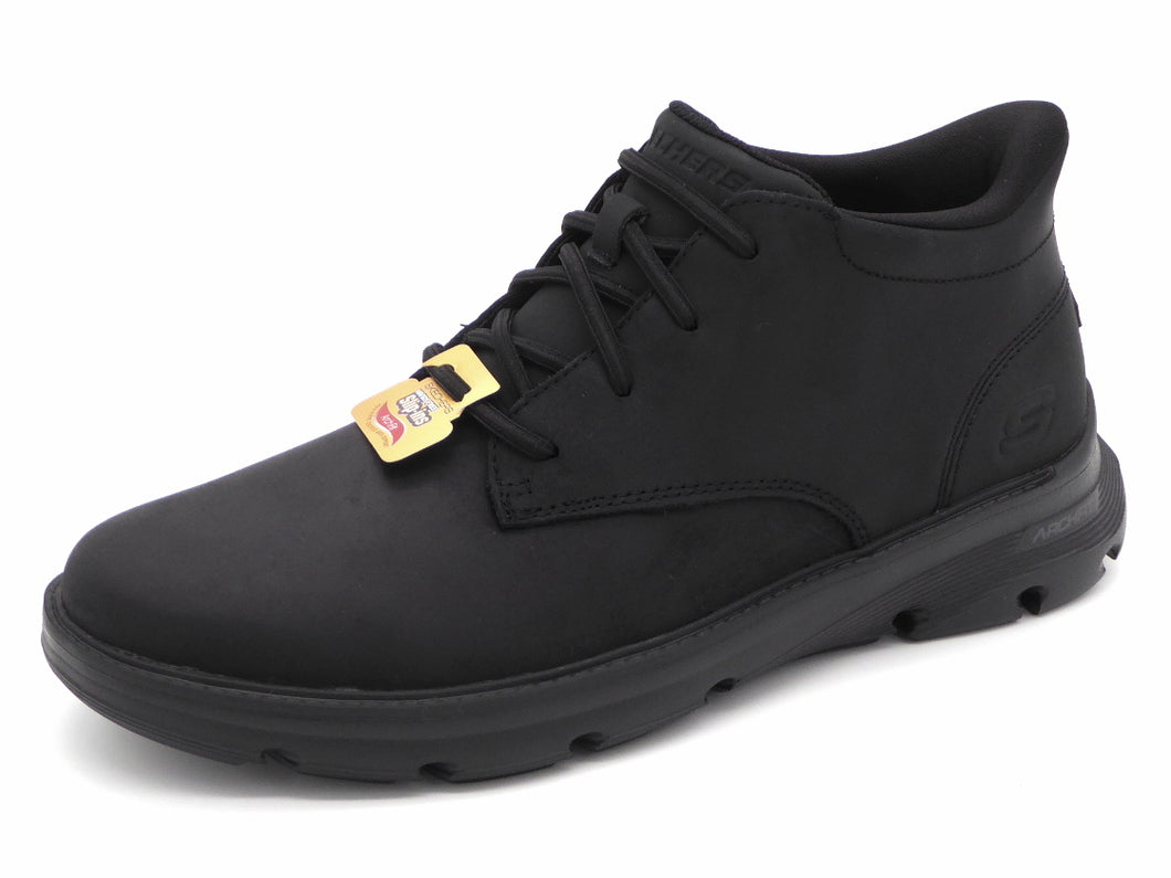 272-99-004 Heren Hoge Schoenen Boot Sportief Skechers Slip-Ins Arch Fit Garza 205514 BBK Zwart  (3449)