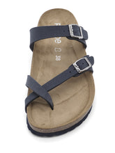 Afbeelding in Gallery-weergave laden, 164-79-001 Dames Open Slippers Teenslippers Rohde 5594-56 Donkerblauw  (3590)
