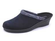 182-79-007 Dames Pantoffel-Muilen Ongevoerd Rohde 2459-50 Donkerblauw  (2847)