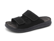 261-99-002 Heren Open Slippers Comfort Rohde 6240-90 Zwart  (3593)