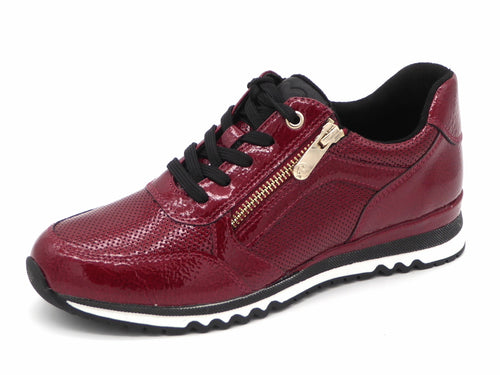 133-35-003 Dames Veterschoenen  Sneaker Marco Tozzi 23782-566 Middenrood  (3368)
