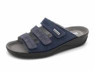 161-79-004 Dames Open Slippers Comfort Rohde 1932-56 Donkerblauw  (3576)
