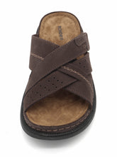 Afbeelding in Gallery-weergave laden, 262-29-003 Heren Open Slippers Sportief Rohde 6001-71 Donkerbruin Wijdte H (3207)
