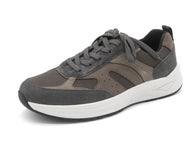 231-85-001 Heren Veterschoenen Comfort Waldlaufer 738003-100-052 Middengrijs Wijdte H (3306)