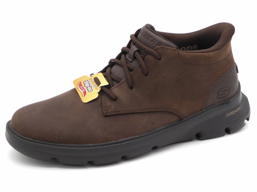 272-29-003 Heren Hoge Schoenen Boot Sportief Skechers Slip-Ins Arch Fit Garza 205514 COC Donkerbruin  (3450)