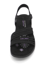 Afbeelding in Gallery-weergave laden, 152-99-012 Dames Sandalen Sportief Skechers Reggae Slim-Coffee Run 163573 BBK Zwart  (3244)
