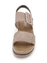 Afbeelding in Gallery-weergave laden, 153-15-010 Dames Sandalen Mode Rieker 62950-62 Middenbeige  (2975)
