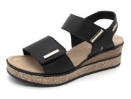 153-99-008 Dames Sandalen Mode Rieker 63781-00 Zwart  (3558)