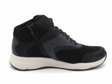 Afbeelding in Gallery-weergave laden, 172-79-004 Dames Hoge Schoenen Boot Plat Durea 9835-608-2293 Donkerblauw Wijdte K (3730)
