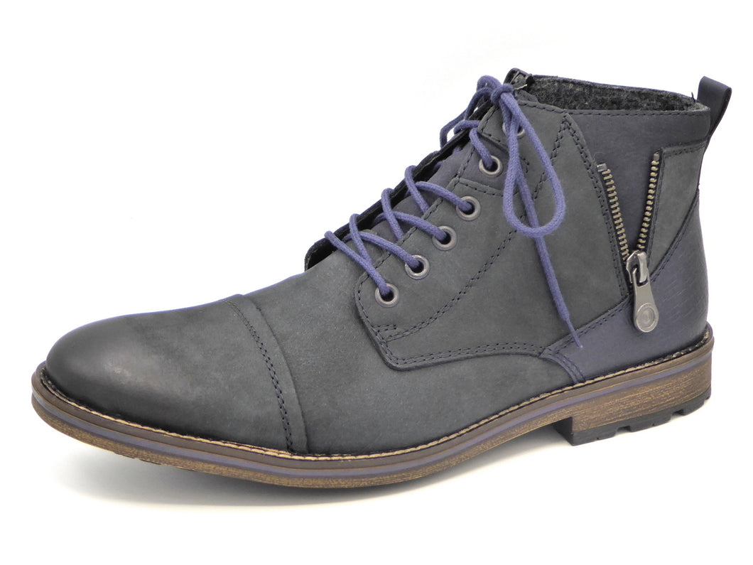 272-79-002 Heren Hoge Schoenen Boot Sportief Rieker F5512-14 Donkerblauw  (2182)