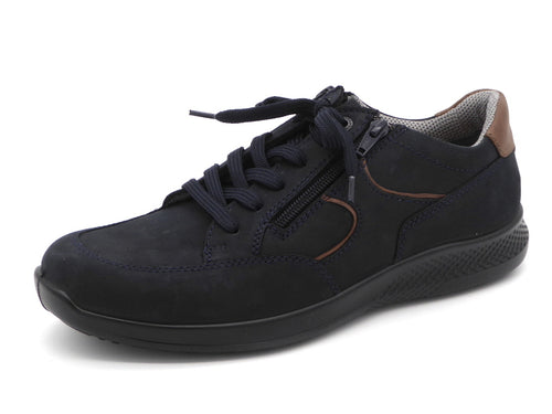 231-79-001 Heren Veterschoenen Comfort Jomos 322424-134-8144 Donkerblauw Wijdte K (3468)