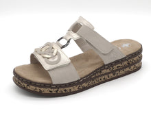 Afbeelding in Gallery-weergave laden, 163-15-008 Dames Open Slippers Mode Rieker 62936-60 Middenbeige  (3560)

