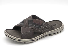 Afbeelding in Gallery-weergave laden, 263-19-003 Heren Open Slippers Mode Rohde 6731-55 Donkerbeige  (3594)
