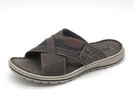 263-19-003 Heren Open Slippers Mode Rohde 6731-55 Donkerbeige  (3594)