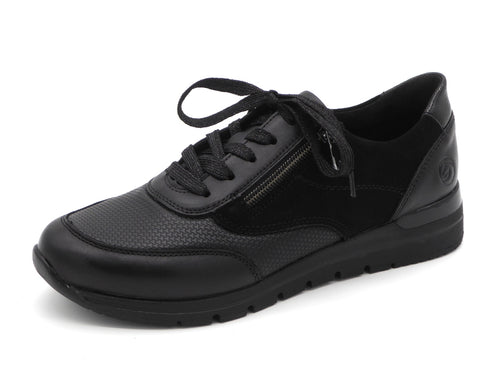 133-99-021 Dames Veterschoenen  Sneaker Remonte R6714-02 Zwart  (3328)