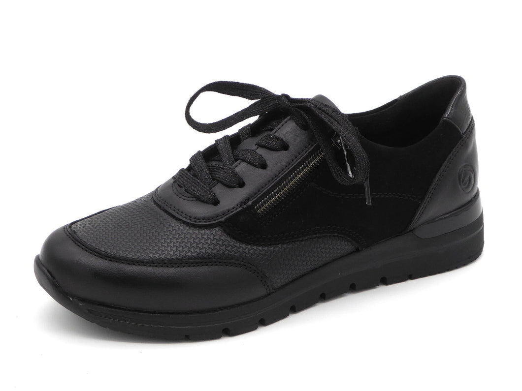 133-99-021 Dames Veterschoenen  Sneaker Remonte R6714-02 Zwart  (3328)
