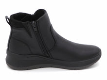 Afbeelding in Gallery-weergave laden, 172-99-062 Dames Hoge Schoenen Boot Plat Jana 25472-001 Zwart Wijdte H (3354)
