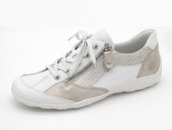 133-09-013 Dames Veterschoenen  Sneaker Remonte R3410-81 Wit Combi  (3539)