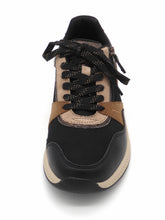 Afbeelding in Gallery-weergave laden, 133-91-008 Dames Veterschoenen  Sneaker Tamaris 83719-098 Zwart Combi Wijdte H (3700)
