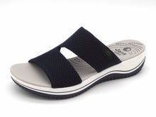 Afbeelding in Gallery-weergave laden, 163-79-004 Dames Open Slippers Mode Jana 27270-805 Donkerblauw Wijdte H (3494)
