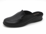 181-99-007 Dames Pantoffel-Muilen Leer Rohde 2508-90 Zwart  (3785)