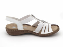 Afbeelding in Gallery-weergave laden, 153-01-006 Dames Sandalen Mode Rieker 60839-80 Wit  (3549)
