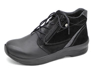 172-99-024 Dames Hoge Schoenen Boot Plat Wolky Glacier 0589190-001 Zwart  (2044)