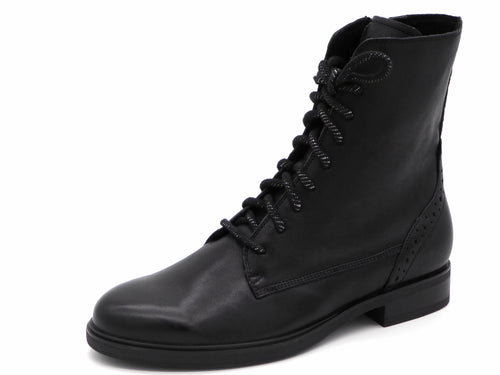 172-99-057 Dames Hoge Schoenen Boot Plat Durea 9826-835-1898 Zwart Wijdte H (3312)