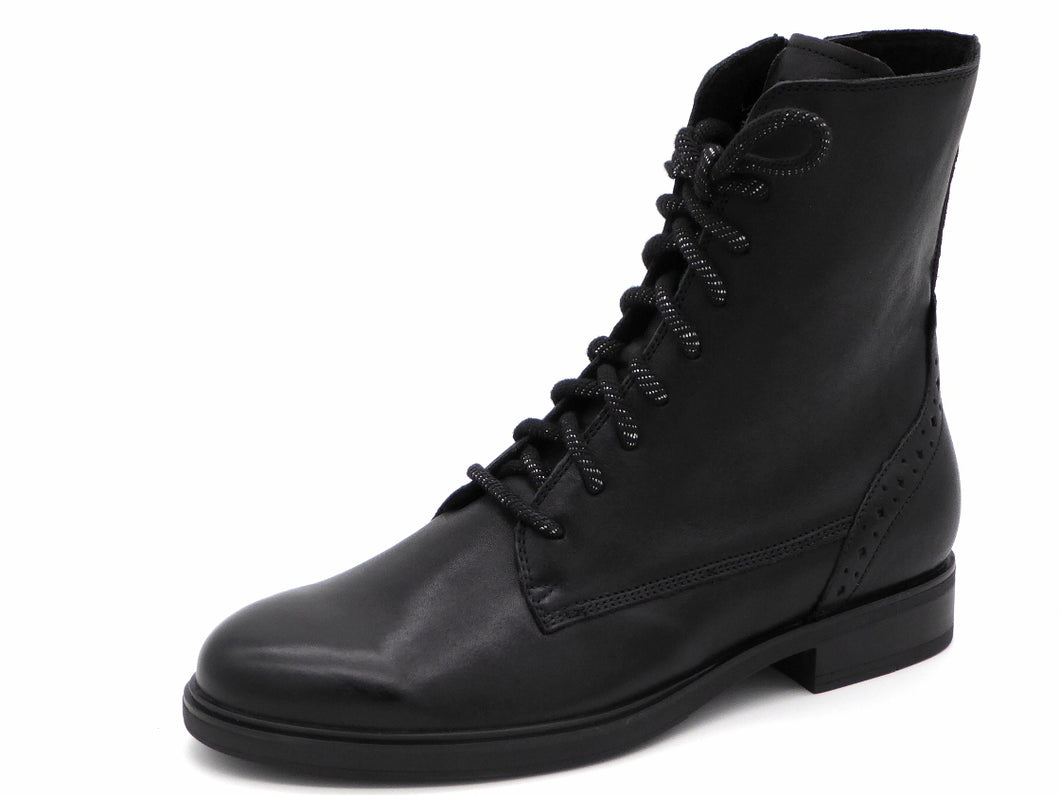 172-99-057 Dames Hoge Schoenen Boot Plat Durea 9826-835-1898 Zwart Wijdte H (3312)
