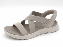Afbeelding in Gallery-weergave laden, 152-19-006 Dames Sandalen Sportief Skechers Go Walk Flex-Sandal-Glimmer 141489 TPE Donkerbeige  (3623)
