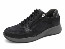Afbeelding in Gallery-weergave laden, 131-91-003 Dames Veterschoenen  Comfort Durea 6295-605-1227 Zwart Combi Wijdte H (3309)
