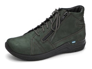 172-69-008 Dames Hoge Schoenen Boot Plat Wolky Why 0660611-719 Primal Green Donkergroen  (3843)