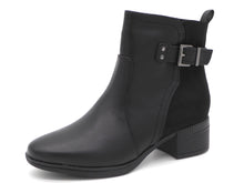 Afbeelding in Gallery-weergave laden, 171-99-017 Dames Hoge Schoenen Boot Hak Jana 25374-001 Zwart Wijdte H (2754)
