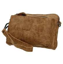 Afbeelding in Gallery-weergave laden, 95-66095-010 Lederwaren Dames Schoudertas Klein Enrico Benetti 66095-010 Donkerbeige  (1168)
