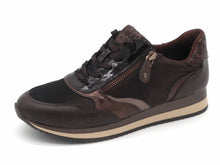 Afbeelding in Gallery-weergave laden, 133-29-008 Dames Veterschoenen  Sneaker Jana 23774-304 Donkerbruin Wijdte H (3694)
