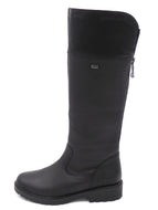 174-99-002 Dames Hoge Schoenen Laars Plat Remonte R6581-04 Zwart  (2378)