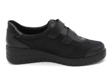 Afbeelding in Gallery-weergave laden, 121-99-009 Dames Klittenband Schoenen Comfort Sens 1755-12811.001 Kisla 01 Zwart Wijdte K (3298)
