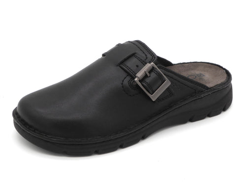 281-99-017 Heren Pantoffel-Muilen Leer Rohde 5998-90 Zwart  (3428)