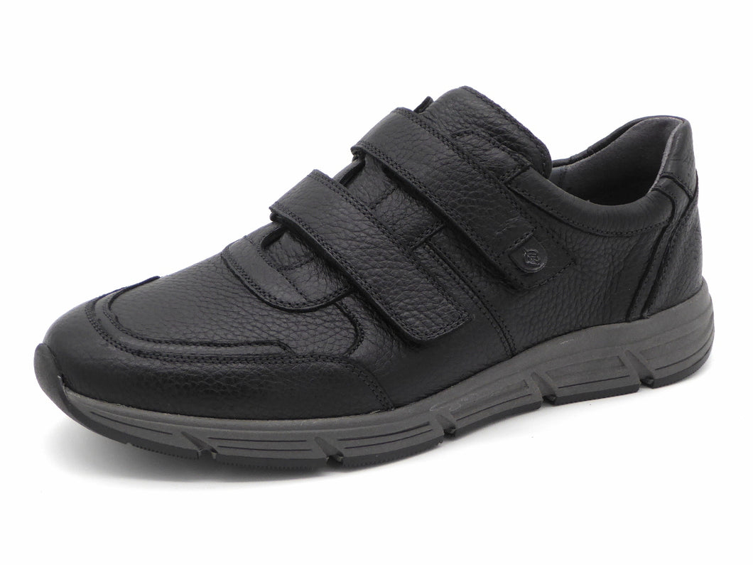 222-99-006 Heren Klittenband Schoenen Sportief Waldlaufer 323304-199-001 Zwart Wijdte H (3303)