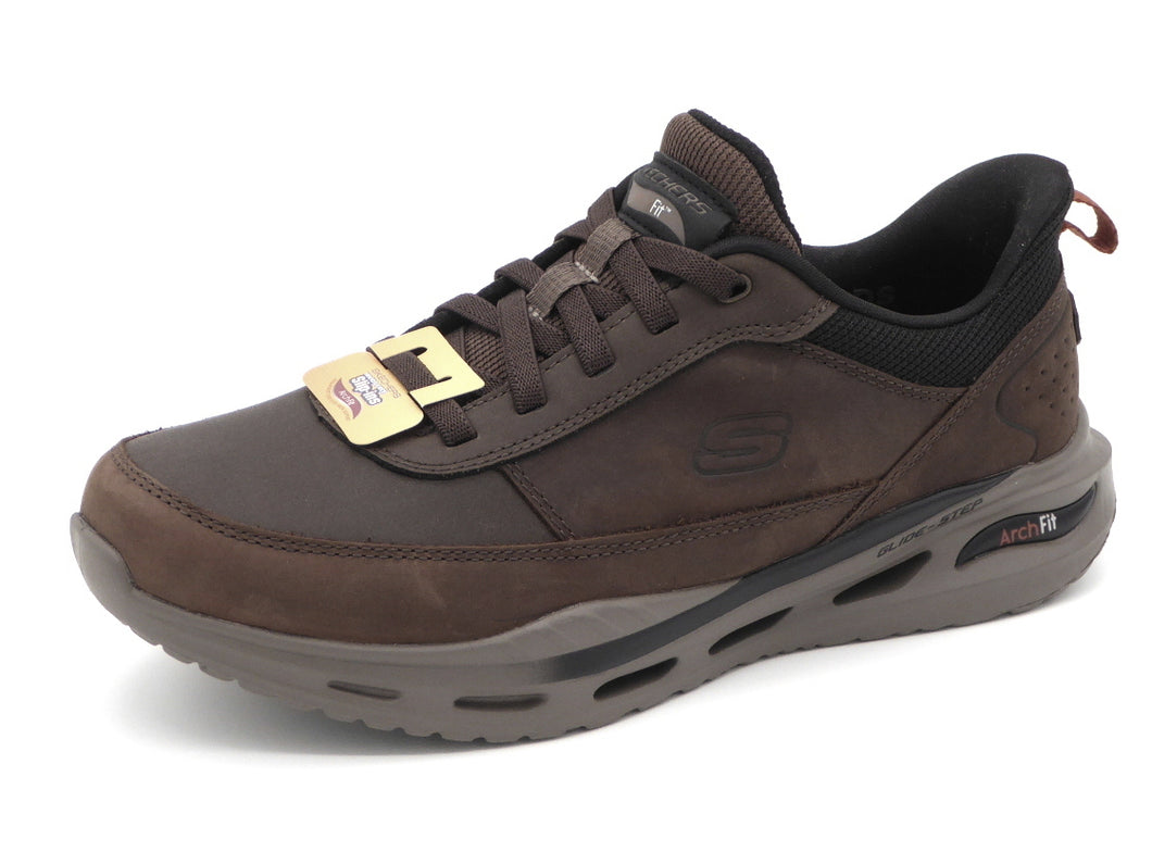 242-29-011 Heren Instappers Sportief Skechers Slip-Ins Arch Fit Orvan Moxley 210981 COC Donkerbruin  (3451)