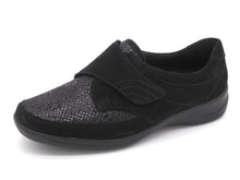 Afbeelding in Gallery-weergave laden, 121-99-010 Dames Klittenband Schoenen Comfort Waldlaufer M54306-217-001 Zwart Wijdte M (3287)
