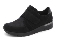 Afbeelding in Gallery-weergave laden, 121-99-012 Dames Klittenband Schoenen Comfort Waldlaufer Bungeez 626K32-302-001 Zwart Wijdte K (3684)
