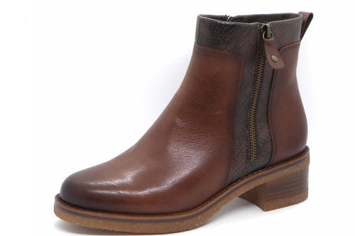 171-25-009 Dames Hoge Schoenen Boot Hak Marco Tozzi 25064-39C Middenbruin  (3369)