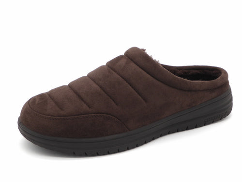 283-29-002 Heren Pantoffel-Muilen Gevoerd Skechers Murette Garvanza 204636 CHOC Donkerbruin  (3457)