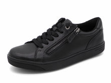 Afbeelding in Gallery-weergave laden, 133-99-022 Dames Veterschoenen  Sneaker Jana 23702-001 Zwart Wijdte H (3344)
