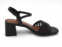 Afbeelding in Gallery-weergave laden, 104-99-005 Dames Hakschoenen Sandalette Marco Tozzi 28382-001 Zwart  (2928)
