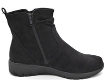Afbeelding in Gallery-weergave laden, 172-99-066 Dames Hoge Schoenen Boot Plat Jana 26497-007 Zwart Wijdte H (3358)
