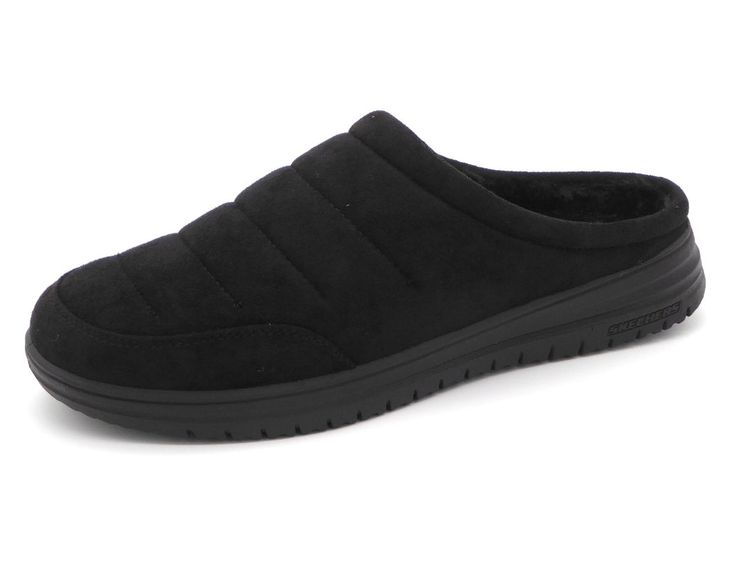 283-99-004 Heren Pantoffel-Muilen Gevoerd Skechers Murette Garvanza 204636 BBK Zwart  (3458)