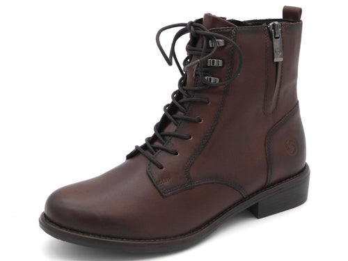 172-25-017 Dames Hoge Schoenen Boot Plat Remonte D0F82-22 Middenbruin  (3337)