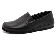291-99-001 Heren Pantoffel-Gesloten Leer Rohde 6402-90 Zwart  (2475)